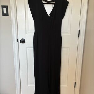 a new day Black V-Neck Maxi jumpsuit
